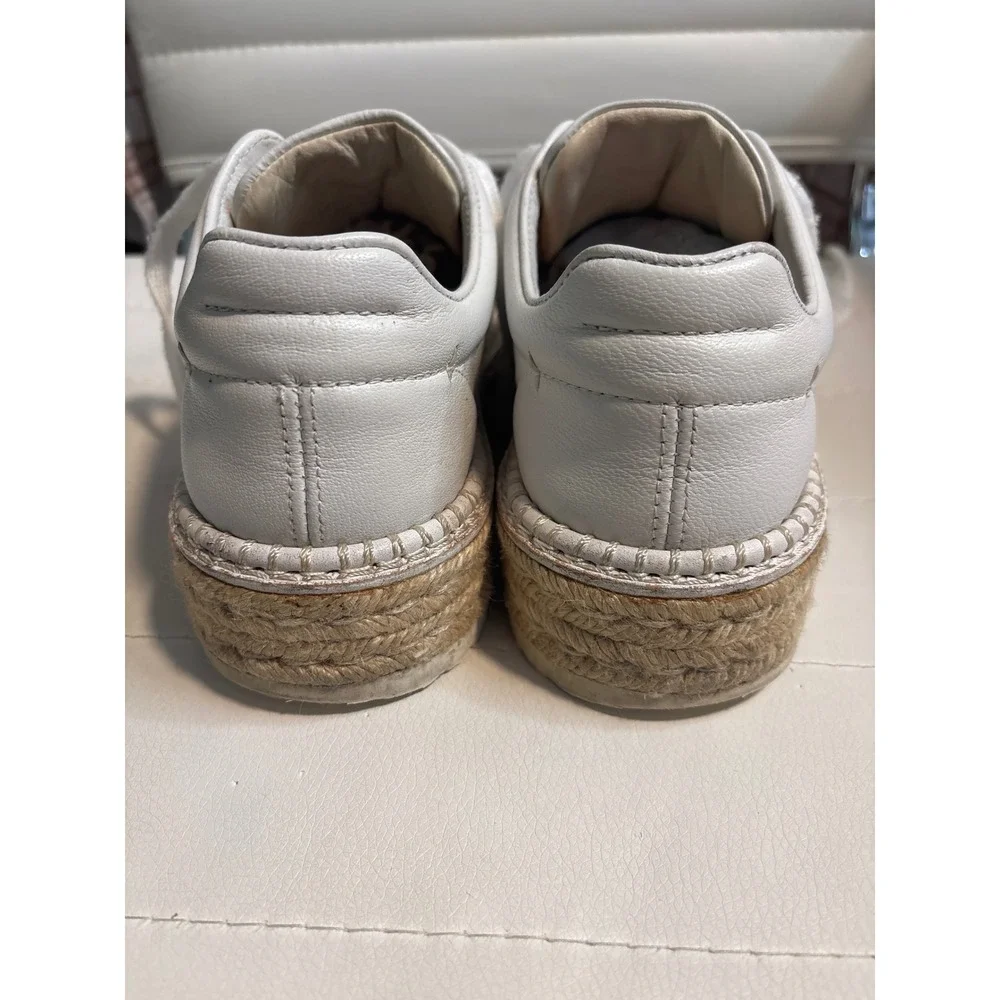 Rag & Bone Kent Leather Platform Espadrille Sneakers Size 36.5